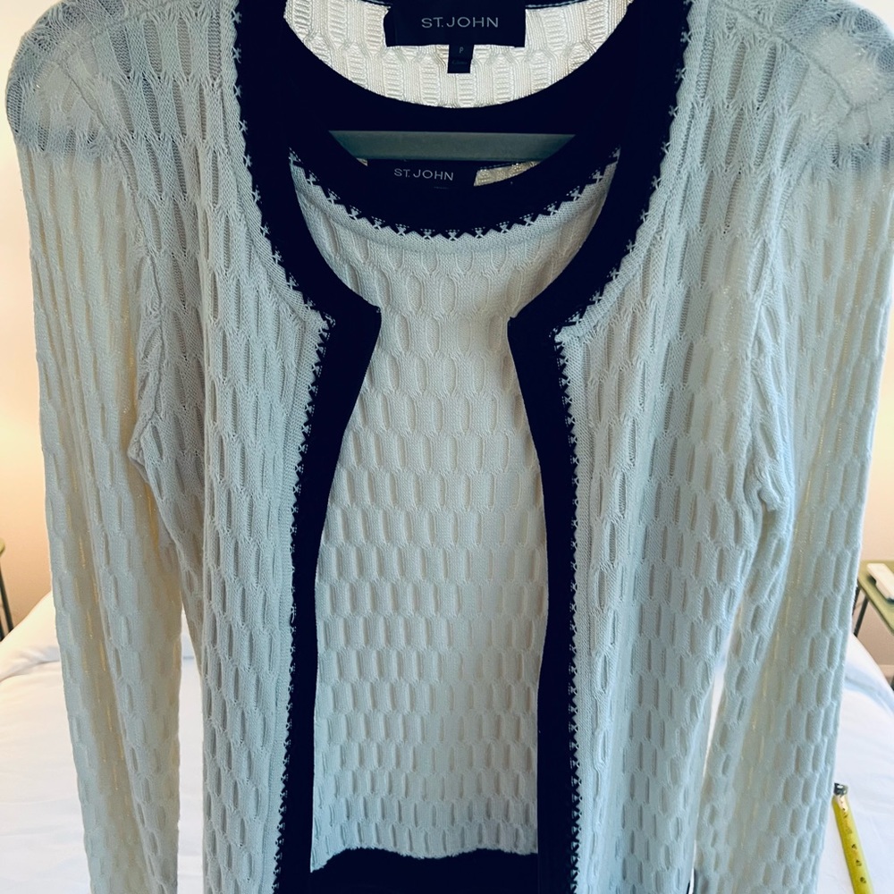 St John 2 pc cardigan set.